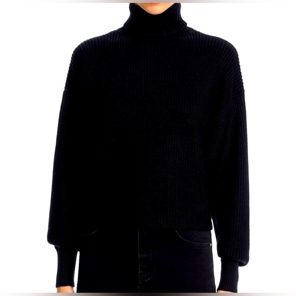Good American Sweaters - Good American Classic Black Turtleneck Sweater